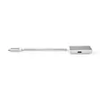 USB-C Sovitin | USB 3.2 Gen 1 | USB-C Uros | DisplayPort Naaras / USB-C Naaras | 4K@60Hz | Power delivery | 0.20 m | Pyöreä | Kullattu | Nailon / Punottu | Hopea | Laatikko kannella ja ikkunalla - Tietokone ja verkko - 5412810331765 - 15