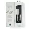 USB-C Sovitin | USB 3.2 Gen 1 | USB-C Uros | DisplayPort Naaras / USB-C Naaras | 4K@60Hz | Power delivery | 0.20 m | Pyöreä | Kullattu | Nailon / Punottu | Hopea | Laatikko kannella ja ikkunalla - Tietokone ja verkko - 5412810331765 - 67