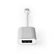 USB-C Sovitin | USB 3.2 Gen 1 | USB-C Uros | DisplayPort Naaras / USB-C Naaras | 4K@60Hz | Power delivery | 0.20 m | Pyöreä | Kullattu | Nailon / Punottu | Hopea | Laatikko kannella ja ikkunalla - Tietokone ja verkko - 5412810331765 - 20