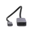 USB-C Sovitin | USB 3.2 Gen 1 | USB-C Uros | HDMI Ulostulo | 8K@60Hz | 0.20 m | Pyöreä | Niklattu | PVC | Hopea | Laatikko - Nedis tuotteet - 5412810443505 - 10