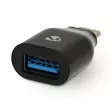 USB-C Sovitin | USB 3.2 Gen 1 | USB-C Uros | USB-A Naaras | 5 Gbps | Pyöreä | Niklattu | Musta | Laatikko - Tietokone ja verkko - 5412810289035 - 40