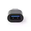 USB-C Sovitin | USB 3.2 Gen 1 | USB-C Uros | USB-A Naaras | 5 Gbps | Pyöreä | Niklattu | Musta | Laatikko - Tietokone ja verkko - 5412810289035 - 20