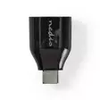 USB-C Sovitin | USB 3.2 Gen 1 | USB-C Uros | USB-A Naaras | 5 Gbps | Pyöreä | Niklattu | Musta | Laatikko - Tietokone ja verkko - 5412810289035 - 1