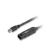 USB 3.0 Jatkokaapeli USB A Uros - USB A Naaras Pyöreä 10 m Musta - Tietokone ja verkko - 4719264645365 - 15