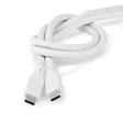 USB kaapeli | USB 3.2 Gen 1 | USB-C Uros | USB-C Uros | 60 W | 4K@60Hz | 5 Gbps | Niklattu | 1.50 m | Pyöreä | Silikoni | Valkoinen | Laatikko - Tietokone ja verkko - 5412810417995 - 54