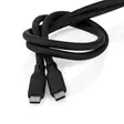 USB kaapeli | USB 3.2 Gen 2 | USB-C Uros | USB-C Uros | 240 W | 8K@30Hz | 20 Gbps | Niklattu | 1.00 m | Pyöreä | Silikoni | Musta | Laatikko - Tietokone ja verkko - 5412810418015 - 54
