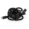 USB kaapeli | USB 3.2 Gen 2 | USB-C Uros | USB-C Uros | 240 W | 8K@30Hz | 20 Gbps | Niklattu | 1.00 m | Pyöreä | Silikoni | Musta | Laatikko - Tietokone ja verkko - 5412810418015 - 53