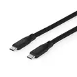 USB kaapeli | USB 3.2 Gen 2 | USB-C Uros | USB-C Uros | 240 W | 8K@30Hz | 20 Gbps | Niklattu | 1.00 m | Pyöreä | Silikoni | Musta | Laatikko - Tietokone ja verkko - 5412810418015 - 40