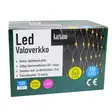 Valoverkko LED 3 x 3 m 320 lediä - Koristevalot - 6438168110165 - 2