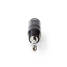 XLR adapteri | XLR 3-Pin uros | 6.35 mm uros | Niklattu | Suora | Metalli | Musta | 1 kpl | Muovipussi - Audioadapterit - 5412810296255 - 2