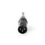 XLR adapteri | XLR 3-Pin uros | 6.35 mm uros | Niklattu | Suora | Metalli | Musta | 1 kpl | Muovipussi - Audioadapterit - 5412810296255 - 4