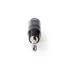 XLR adapteri | XLR 3-Pin uros | 6.35 mm uros | Niklattu | Suora | Metalli | Musta | 1 kpl | Muovipussi - Audioadapterit - 5412810296255 - 5