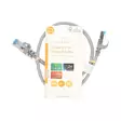 CAT6a verkkokaapeli | S/FTP | RJ45 uros | RJ45 uros | 0.50 m | Snagless | Pyöreä | LSZH | Harmaa | Label - Tietokone ja verkko - 5412810452675 - 66
