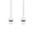 USB kaapeli | USB 3.2 Gen 2 | USB-C Uros | USB-C Uros | 100 W | 4K@60Hz | 10 Gbps | Niklattu | 3.00 m | Pyöreä | PVC | Musta | Laatikko - Nedis tuotteet - 5412810481415 - 10