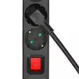Jatkojohto | Maadoitettu virtaliitin / Tyyppi F (CEE 7/7) | 5-suuntainen | 1.50 m | 3680 W | 16 A | USB Liitäntä | On/off-kytkin | Musta - Jatkojohdot - 5412810481675 - 47