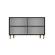 Anthracite Konsoli - Moderni ja Tyylikäs Huonekalu | 100% Melamiinipinnoitettu | 120x73,6x29,6 cm | Kestävä ja Tilava -  - 19-19-8684283501915 - 6