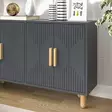 Anthracite Konsoli - Moderni ja Tyylikäs Huonekalu | 100% Melamiinipinnoitettu | 120x73,6x29,6 cm | Kestävä ja Tilava -  - 19-19-8684283501915 - 4
