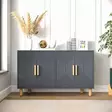 Anthracite Konsoli - Moderni ja Tyylikäs Huonekalu | 100% Melamiinipinnoitettu | 120x73,6x29,6 cm | Kestävä ja Tilava -  - 19-19-8684283501915 - 2