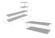 Atlantic Pine Black Olohuoneen Kalustesetti - 100% Melamiinipinnoitettu Lastulevy, 18mm, Metallirunko, TV-taso 150x93x30cm - Huonekalut - 8683742690115 - 6
