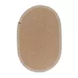 Beige Puuvillamatto 50x80 cm - Käsintehty, Konepestävä, Kestävä, 100% Puuvillaa, Helppohoitoinen, Tyylikäs Sisustusratkaisu - Kynnysmatot ja kuramatot - 8683743791385 - 1