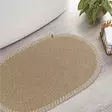 Beige Puuvillamatto 50x80 cm - Käsintehty, Konepestävä, Kestävä, 100% Puuvillaa, Helppohoitoinen, Tyylikäs Sisustusratkaisu - Kynnysmatot ja kuramatot - 8683743791385 - 2