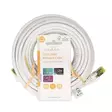 CAT7 verkkokaapeli | S/FTP | RJ45 uros | RJ45 uros | 10.0 m | Snagless | Pyöreä | LSZH | Valkoinen | Label - Tietokone ja verkko - 5412810424405 - 66