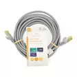 CAT7 verkkokaapeli | S/FTP | RJ45 uros | RJ45 uros | 5.00 m | Snagless | Pyöreä | LSZH | Harmaa | Label - Tietokone ja verkko - 5412810424375 - 66