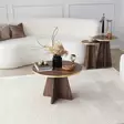 Sohvapöytä - Kultainen Pähkinä - 100% Melamiinipinnoitettu Lastulevy - 60x40x60 cm - PVC Reunanauhat - Purettava - Sohvapöydät - 8684282402565 - 4