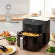 Digitaalinen XXXL Kuumailmakeitin | 7,6 l | 60 minuutin ajastin | 8 Ohjelmaa | Katseluikkuna | Esilämmitys/Lämpimänäpito/Ravistusmuistutus | Musta - Airfryerit - 8711902102595 - 51