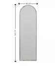 Ekologinen Flotal-E Peili - 100% MDF, Pähkinä, 50x160x2,2 cm, Helppo Asennus, Ympäristöystävällinen, Kestävä - Peilit - 8683743823185 - 6