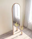 Ekologinen Flotal-E Peili - 100% MDF, Pähkinä, 50x160x2,2 cm, Helppo Asennus, Ympäristöystävällinen, Kestävä - Peilit - 8683743823185 - 3
