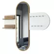Elegantti Valkoinen Pähkinä Hall Stand - 100% Melamiinipinnoitettu E1 Laatu Lastulevy, 18mm, 125x120x12cm, Monikäyttöinen - Eteiskaapit - 8683743374915 - 8