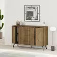 Hitit-värinen Konsoli: Tyylikäs ja Kestävä 100% Melamiinipinnoitettu Lastulevy, 123x77,4x35 cm, Pehmeästi Sulkeutuvat Saranat - Lipastot ja senkit - 8683743797615 - 3