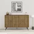 Hitit-värinen Konsoli: Tyylikäs ja Kestävä 100% Melamiinipinnoitettu Lastulevy, 123x77,4x35 cm, Pehmeästi Sulkeutuvat Saranat - Lipastot ja senkit - 8683743797615 - 4