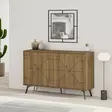 Hitit-värinen Konsoli: Tyylikäs ja Kestävä 100% Melamiinipinnoitettu Lastulevy, 123x77,4x35 cm, Pehmeästi Sulkeutuvat Saranat - Lipastot ja senkit - 8683743797615 - 2