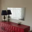 Hopeapeili 130x65 cm - MDF, Säädettävä, Seinäkiinnitys, Yksi Paketti, Asennettu, Tyylikäs Sisustusratkaisu - Peilit - 8681875708295 - 3