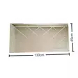 Hopeapeili 130x65 cm - MDF, Säädettävä, Seinäkiinnitys, Yksi Paketti, Asennettu, Tyylikäs Sisustusratkaisu - Peilit - 8681875708295 - 9