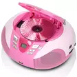 Kannettava FM-radio CD- ja USB-soitin Vaaleanpunainen - Radiot ja MP3/4-soittimet - 8711902024385 - 12