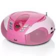 Kannettava FM-radio CD- ja USB-soitin Vaaleanpunainen - Radiot ja MP3/4-soittimet - 8711902024385 - 10