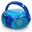 Kannettava FM-radio CD/MP3/USB-mikrofoni ja valotehosteet Sininen - Radiot ja MP3/4-soittimet - 8711902035015 - 41