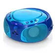Kannettava FM-radio CD/MP3/USB-mikrofoni ja valotehosteet Sininen - Radiot ja MP3/4-soittimet - 8711902035015 - 11