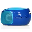 Kannettava FM-radio CD/MP3/USB-mikrofoni ja valotehosteet Sininen - Radiot ja MP3/4-soittimet - 8711902035015 - 15