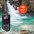 Kannettava radioasema PNI PMR R80 PRO, 2 kpl sarja, 0,5W, 16 kanavaa, vedenpitävä IP67, LED-taskulamolla, SOS-painike, VOX, USB-C - PNI tuotteet - 5949066530425 - 13