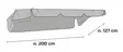 Keinun varakatto 200 cm Harmaa - Pihakeinut ja riipputuolit - 6438168111735 - 4