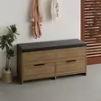 Kenkäkaappi Hitit Väri, 100% Melamiinipinnoitettu Lastulevy, 18 mm, 106x50x34 cm, Pehmeästi Sulkeutuvat Saranat - Kenkäkaapit - 8684282587415 - 3