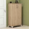 Kenkäkaappi, Huonekalut, Pähkinä, 100% Melamiinipinnoitettu Lastulevy, 72x120x32,5 cm, Useita Hyllyjä, Seinäkiinnitys - Kenkäkaapit - 8681875808155 - 2