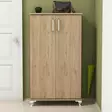 Kenkäkaappi, Huonekalut, Pähkinä, 100% Melamiinipinnoitettu Lastulevy, 72x120x32,5 cm, Useita Hyllyjä, Seinäkiinnitys - Kenkäkaapit - 8681875808155 - 3