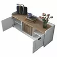 Kenkäkaappi, valkoinen pähkinäpuu, 120 cm leveä, kestävä, tilava - Kenkäkaapit - 8683743395675 - 12