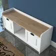 Kenkäkaappi, valkoinen pähkinäpuu, 120 cm leveä, kestävä, tilava - Kenkäkaapit - 8683743395675 - 5