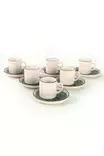 Keraaminen Kahvikuppisetti 12 osaa - Antibakteerinen, Ekologinen, Helppo Puhdistaa, Kuppi 6 cm/110 cc, Lautanen 12 cm - Kahvi- ja teeastiat - 8683742963165 - 1